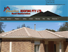 Tablet Screenshot of guardianroofing.com.au